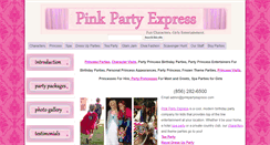 Desktop Screenshot of pinkpartyexpress.com